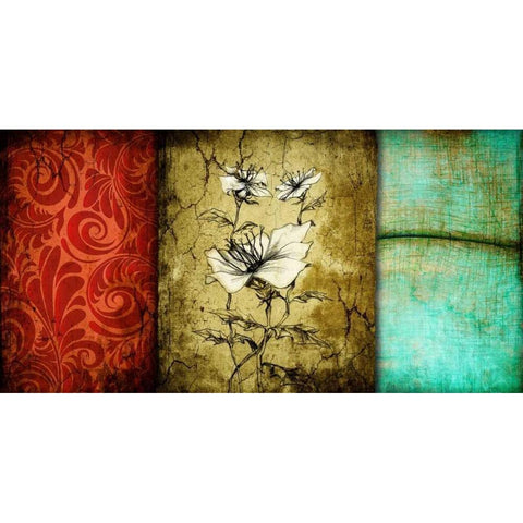 Luxury II Gold Ornate Wood Framed Art Print with Double Matting by Willow, Susan P.
