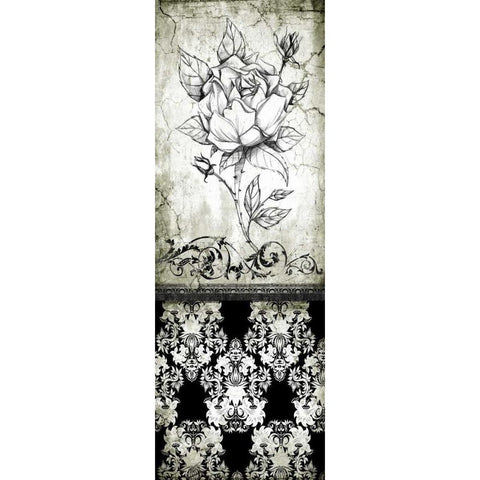 Rose Vintage II B Gold Ornate Wood Framed Art Print with Double Matting by Willow, Susan P.