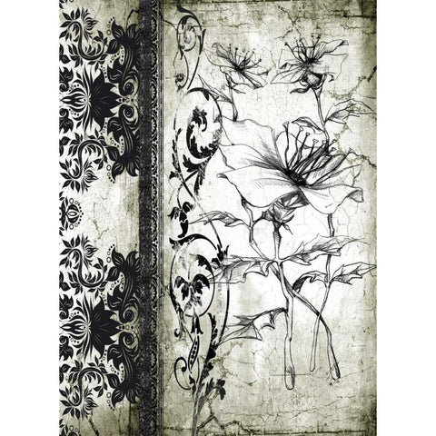 Rose Vintage I B Gold Ornate Wood Framed Art Print with Double Matting by Willow, Susan P.