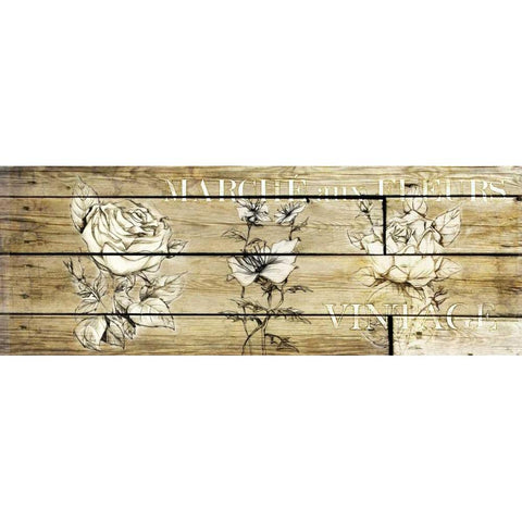 Wood Vintage Black Modern Wood Framed Art Print by Willow, Susan P.