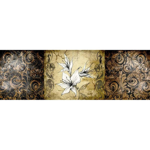 Brown Vintage Black Modern Wood Framed Art Print with Double Matting by Willow, Susan P.