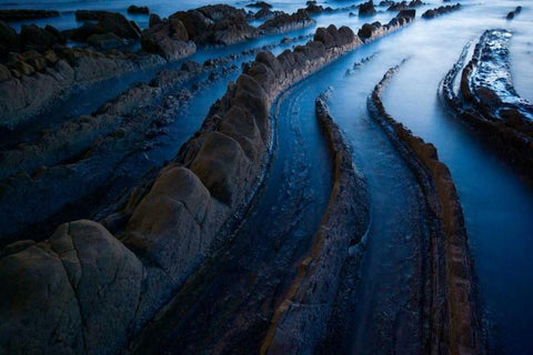 In search of light White Modern Wood Framed Art Print with Double Matting by Vera, Urtzi