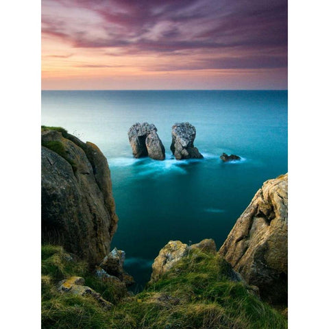 Starfish Gold Ornate Wood Framed Art Print with Double Matting by Vera, Urtzi