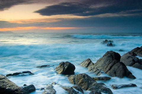 Last brightness Black Ornate Wood Framed Art Print with Double Matting by Vera, Urtzi