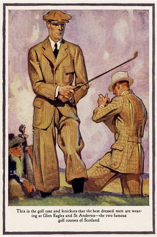 Baskins Fashions II White Modern Wood Framed Art Print with Double Matting by Unknown