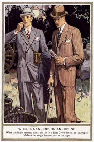 Baskins Fashions III White Modern Wood Framed Art Print with Double Matting by Unknown