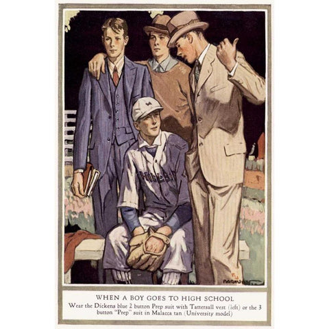 Baskins Fashions V Black Modern Wood Framed Art Print by Unknown