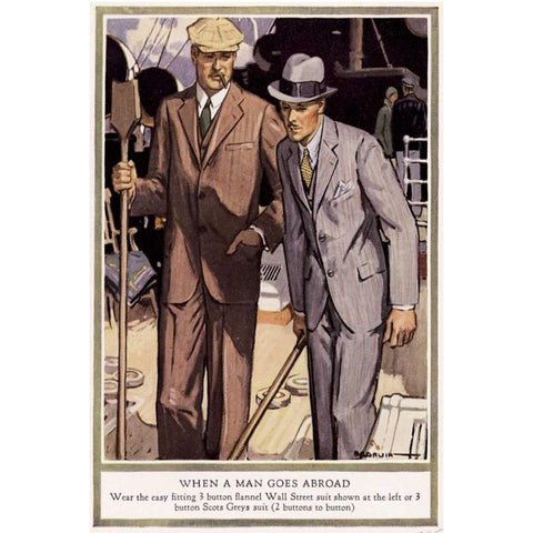 Baskins Fashions VII Gold Ornate Wood Framed Art Print with Double Matting by Unknown