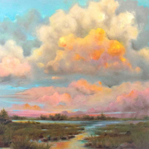 Big Sky Big Dreams Black Modern Wood Framed Art Print by Quin, Marabeth