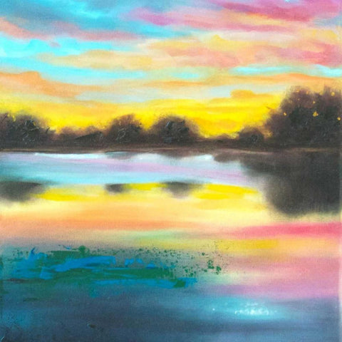 The Grand Scheme of Things White Modern Wood Framed Art Print with Double Matting by Quin, Marabeth