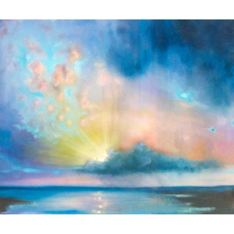 Heaven is Around You Gold Ornate Wood Framed Art Print with Double Matting by Quin, Marabeth