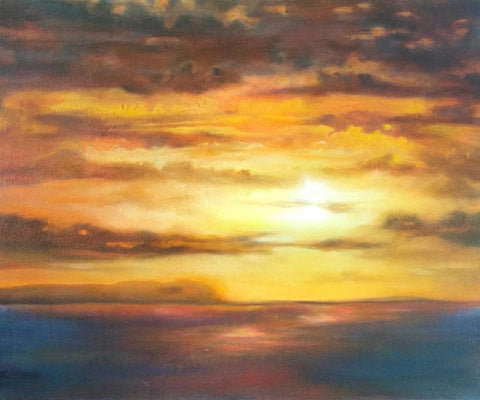 Niihau Black Ornate Wood Framed Art Print with Double Matting by Quin, Marabeth