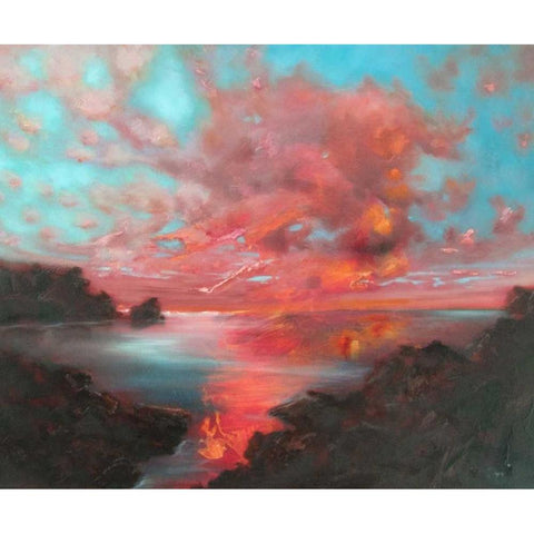 Nothing Has Ever Black Modern Wood Framed Art Print with Double Matting by Quin, Marabeth