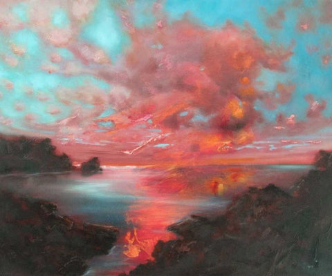 Nothing Has Ever Black Ornate Wood Framed Art Print with Double Matting by Quin, Marabeth