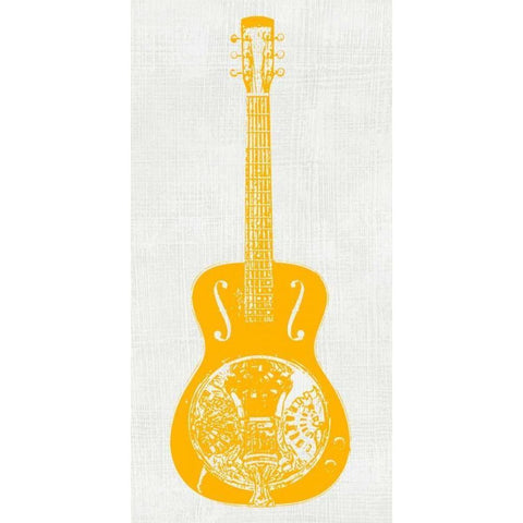 Guitar Collector IV Gold Ornate Wood Framed Art Print with Double Matting by Inge, Kevin Wade