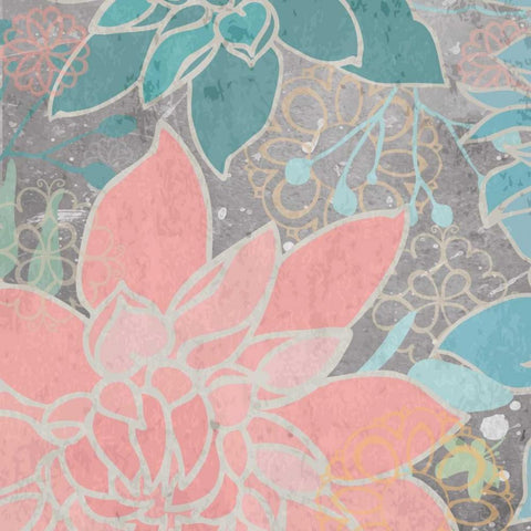 Garden Lake I Black Ornate Wood Framed Art Print with Double Matting by Mark, Leslie