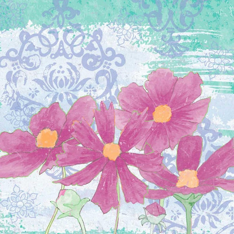 Coreopsis Tangle I Black Modern Wood Framed Art Print by Mark, Leslie