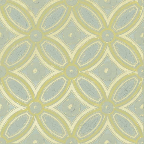 Pastel Tile Design II White Modern Wood Framed Art Print by Studio W