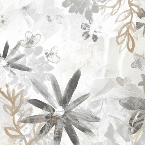 Winter Flora I White Modern Wood Framed Art Print by Vess, June Erica