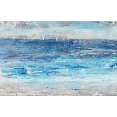 Sailing Afar II White Modern Wood Framed Art Print by OToole, Tim