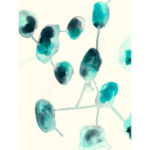 Fluid Structure II Black Modern Wood Framed Art Print by Vess, June Erica