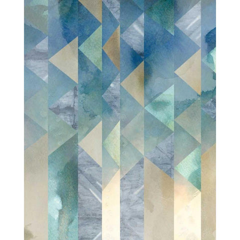 Ocean Reflections II Black Modern Wood Framed Art Print by Zarris, Chariklia