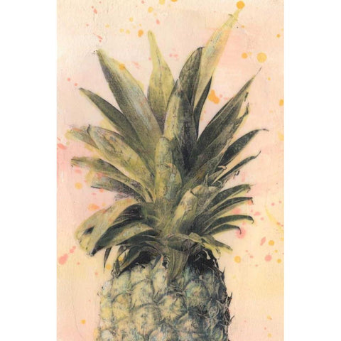 Pineapple Delight I White Modern Wood Framed Art Print by McCavitt, Naomi