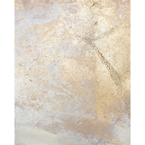 Gold Fusion V White Modern Wood Framed Art Print by Contacessi, Julia