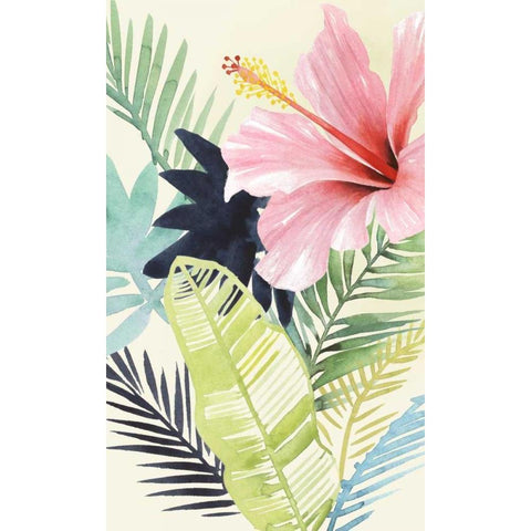 Tropical Punch I Black Modern Wood Framed Art Print with Double Matting by Popp, Grace