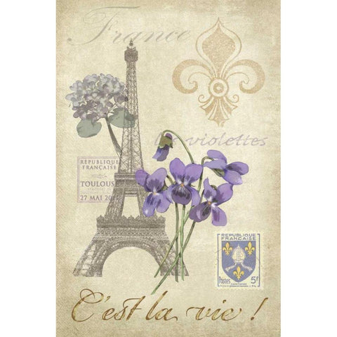 Paris Tour I Black Modern Wood Framed Art Print by Reynolds, Jade