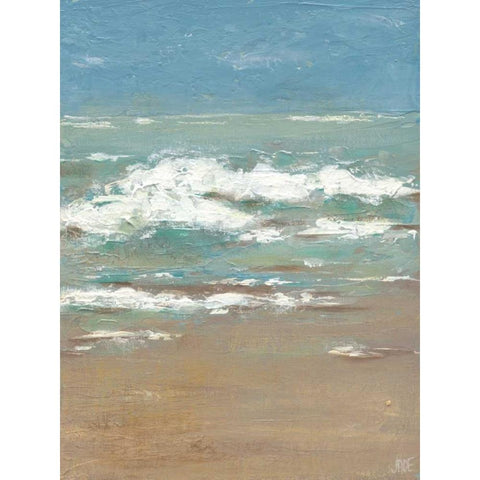 Waves I Black Modern Wood Framed Art Print by Reynolds, Jade