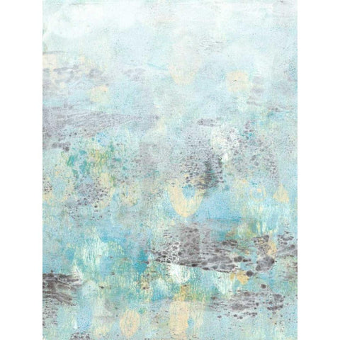 Cerulean Reflections II White Modern Wood Framed Art Print by McCavitt, Naomi