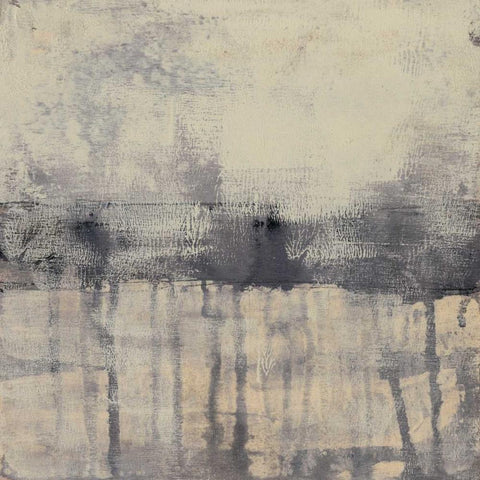 Neutral Dream II White Modern Wood Framed Art Print with Double Matting by Goldberger, Jennifer