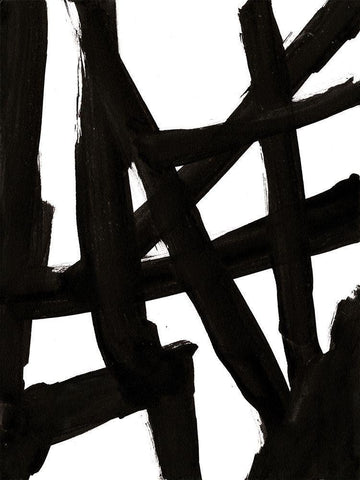 Jagged I Black Ornate Wood Framed Art Print with Double Matting by McKenzie, Steve