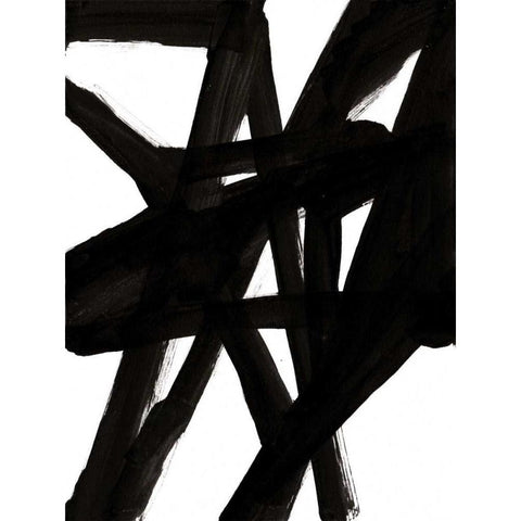 Jagged II Black Modern Wood Framed Art Print with Double Matting by McKenzie, Steve