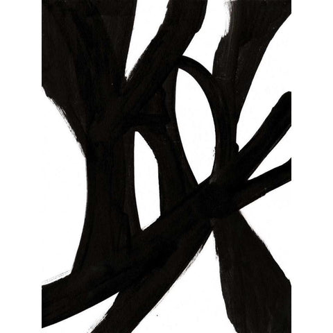 Jagged IV White Modern Wood Framed Art Print by McKenzie, Steve