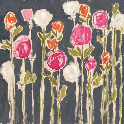 Laurels Lollies I Black Ornate Wood Framed Art Print with Double Matting by Goldberger, Jennifer