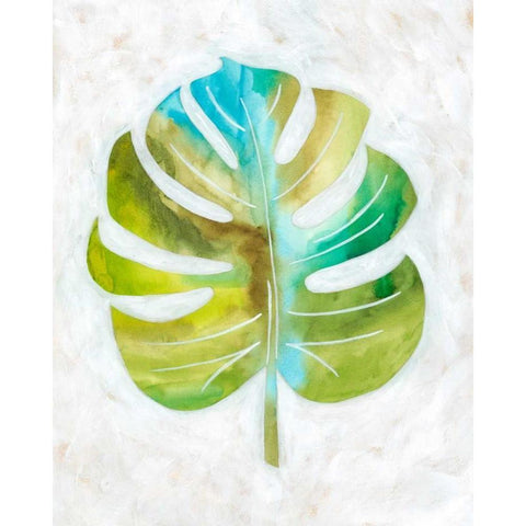 Ocean Side Palms  III Black Modern Wood Framed Art Print by Zarris, Chariklia