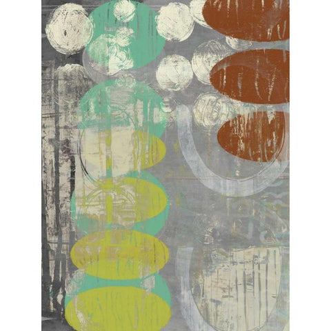 Circles Circle I Black Modern Wood Framed Art Print by Goldberger, Jennifer