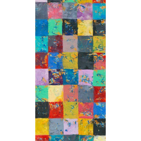 Lucky Seven I Black Modern Wood Framed Art Print with Double Matting by Galapon, Nikki