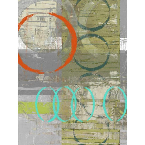 Linking  II Black Modern Wood Framed Art Print by Goldberger, Jennifer