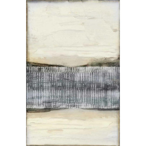 Divided Horizon I Black Modern Wood Framed Art Print with Double Matting by Goldberger, Jennifer