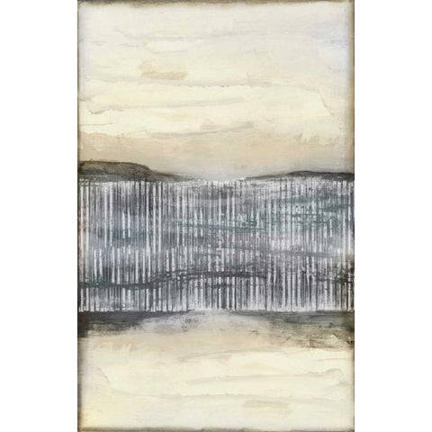 Divided Horizon II White Modern Wood Framed Art Print by Goldberger, Jennifer