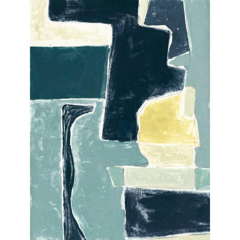 Blue Note IV Black Modern Wood Framed Art Print by Delamater, Rob
