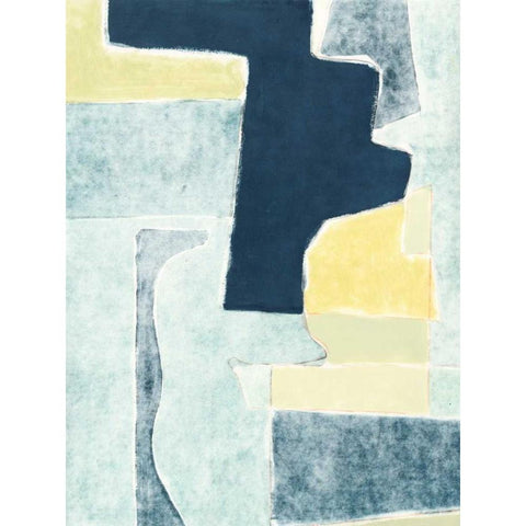 Blue Note V Black Modern Wood Framed Art Print by Delamater, Rob