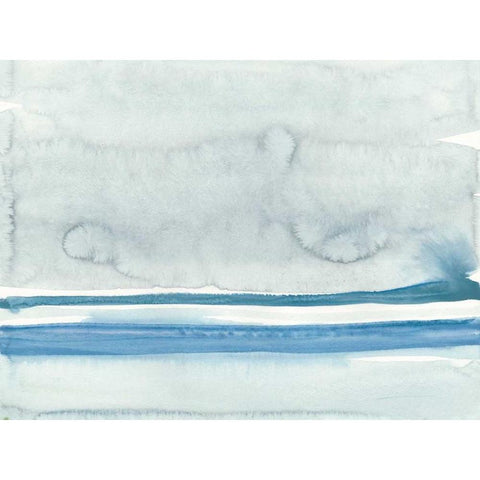 Water Horizon at Sea Ranch I Black Modern Wood Framed Art Print by Delamater, Rob