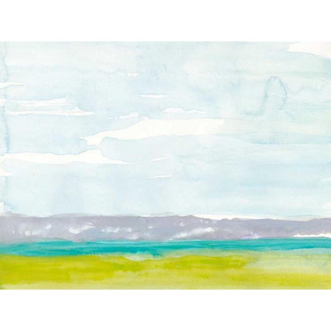 Bluff Beach Black Modern Wood Framed Art Print with Double Matting by Delamater, Rob