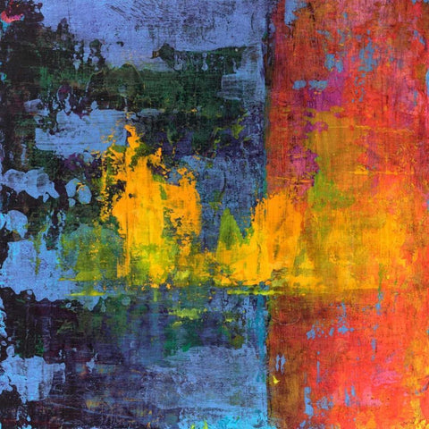 Hifi Abstract VI Black Modern Wood Framed Art Print with Double Matting by Ray, Elena