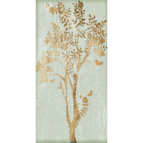 Sage Silhouette II Black Modern Wood Framed Art Print with Double Matting by Vess, June Erica