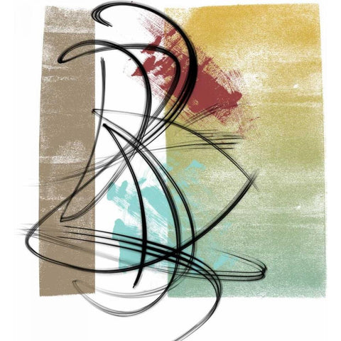 The Rhythm II Gold Ornate Wood Framed Art Print with Double Matting by Saunders, Alonzo